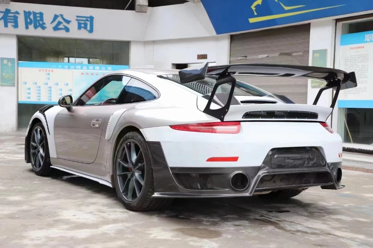 High Quality Car Body Kit for  911 991.1 991.2  to GT2 RS Style Half Carbon Fiber Front Rear Bumper Fenders Hood Spoiler